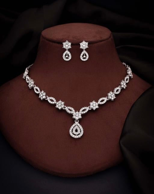 Silver Plated Necklace Set