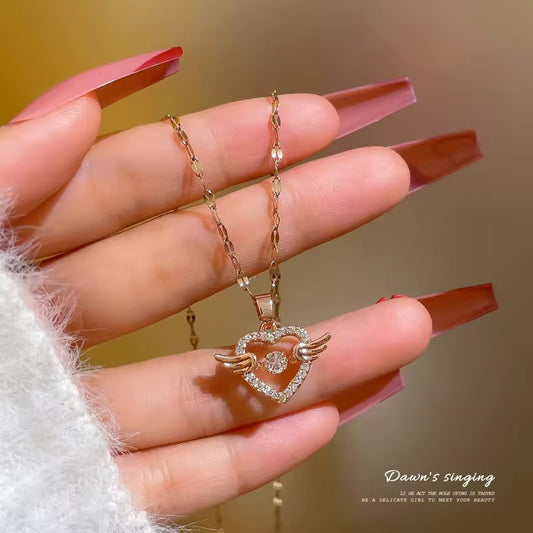 Heart With Wings Necklace