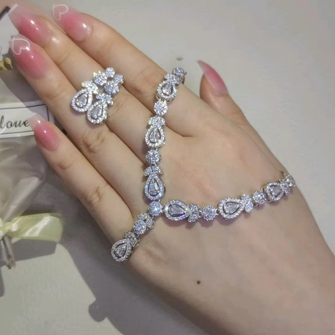 Silver Plated Necklace Set