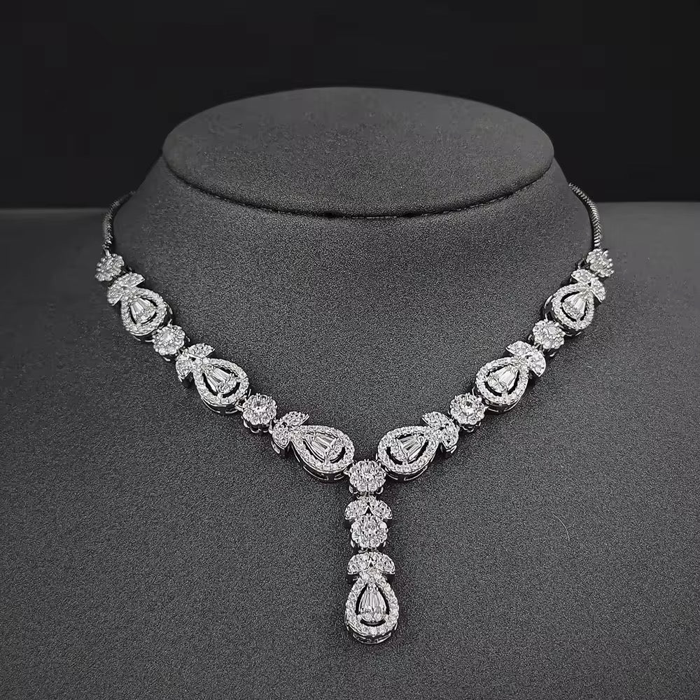 Silver Plated Necklace Set