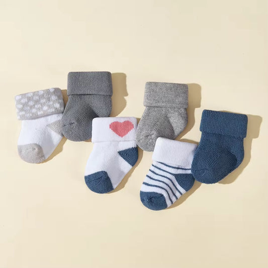Fashionable Ankle-Length Baby Socks – Pack of 3